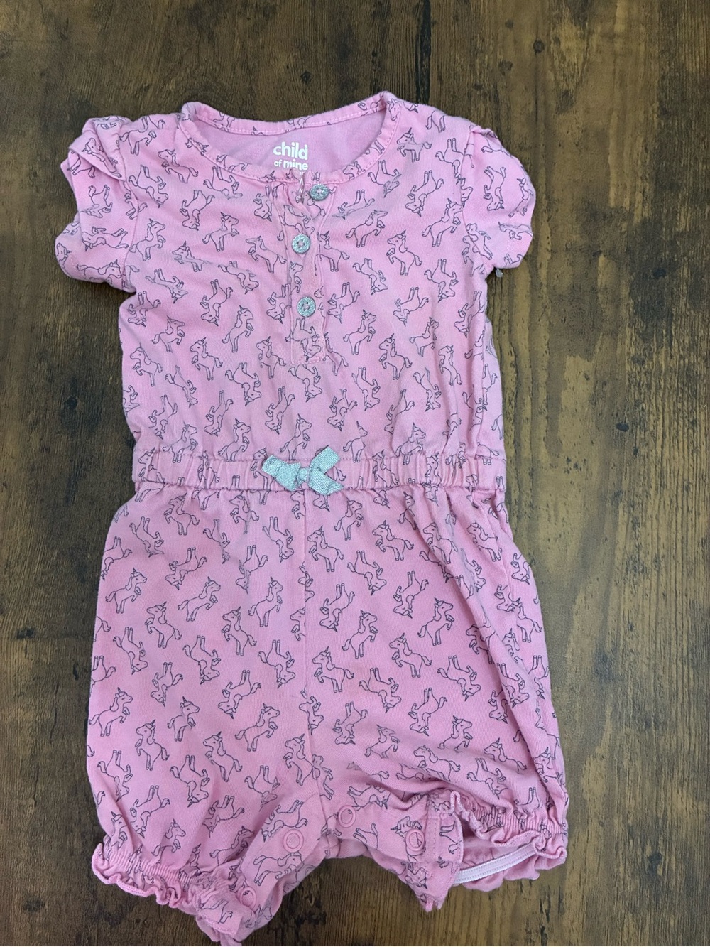 Baby Girl 6-9 Months Unicorn Romper